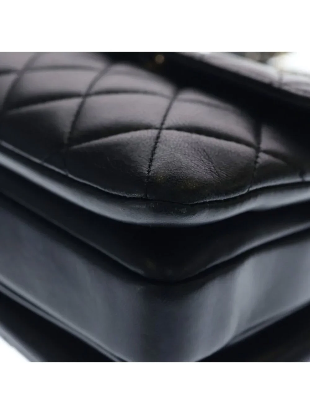 Chanel Trendy CC 2-Way Handbag Shoulder Bag Black Lambskin Gold